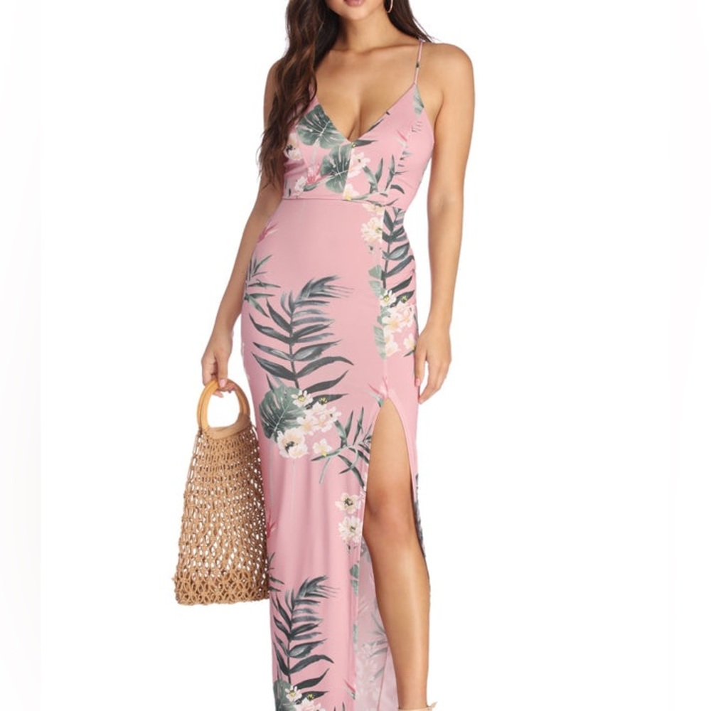 Windsor Pretty In Paradise Maxi Dress Sz Small - Picture 1 of 10
